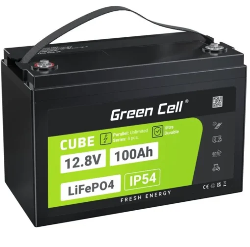 Green Cell Akumulator LiFePO4 100Ah 12V/12.8V 1280Wh