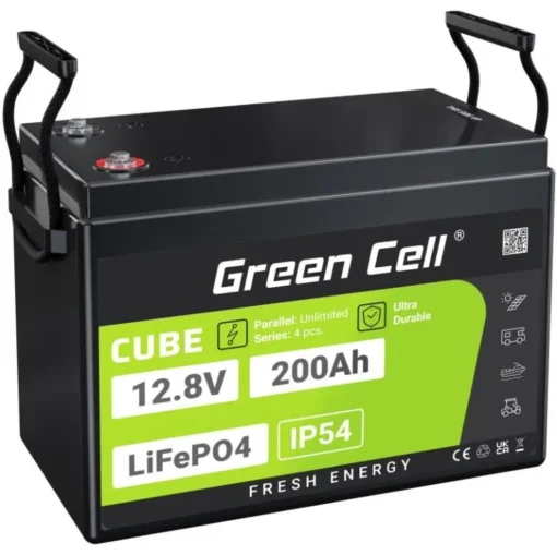 Green Cell Akumulator LiFePO4 200Ah 12V/12.8V 2560Wh