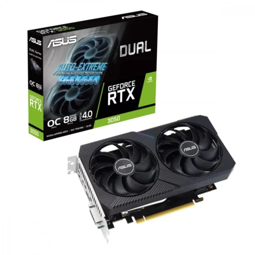 Asus видео карта GeForce RTX 3050 DUAL OC V2 8GB GDDR6 128Bit DVI-D/HDMI/DP