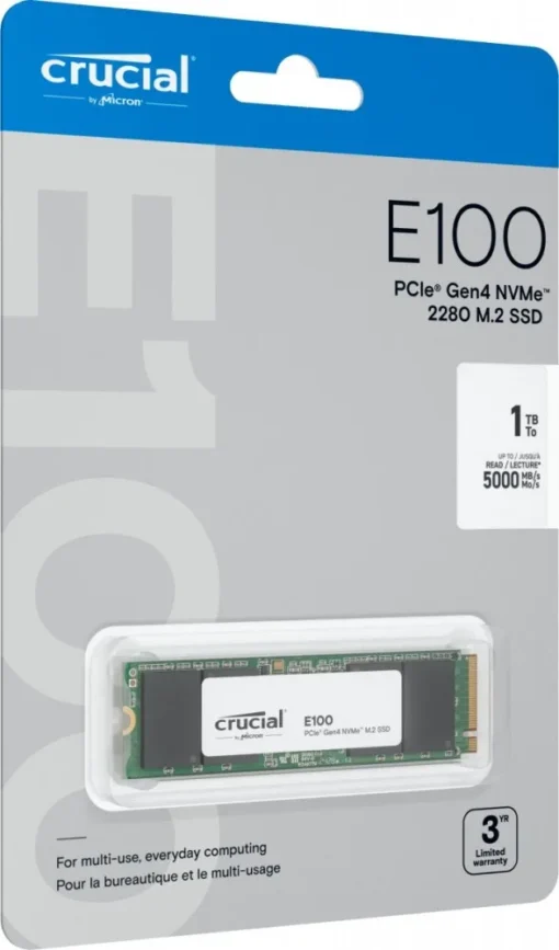 Crucial SSD E100 1TB M.2 NVMe 2280 PCIe 4.0 5000/4500 MB/s - Image 4