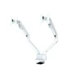 Neomounts Desk holder FPMA-D750DWHITE2 for 2 screens 10-32 inches 75x75-100x100 2-8kg h:20-51cm PIVOT 180