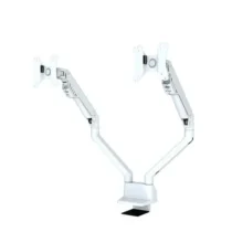 Neomounts Desk holder FPMA-D750DWHITE2 for 2 screens 10-32 inches 75x75-100x100 2-8kg h:20-51cm PIVOT 180