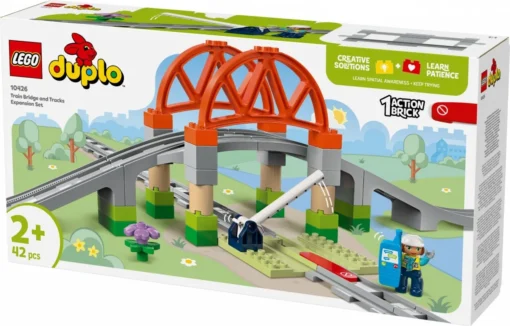 LEGO DUPLO 10426 Train Bridge and Tracks Expansion Set - Image 2