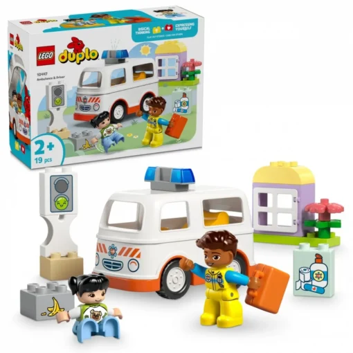 LEGO DUPLO 10447 Ambulance & Driver - Image 5