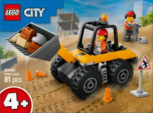 LEGO City 60450 Yellow Construction Wheel Loader - Image 3