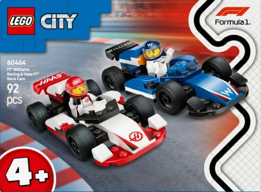 LEGO City 60464 F1 Williams Racing & Haas F1 Race Cars - Image 3