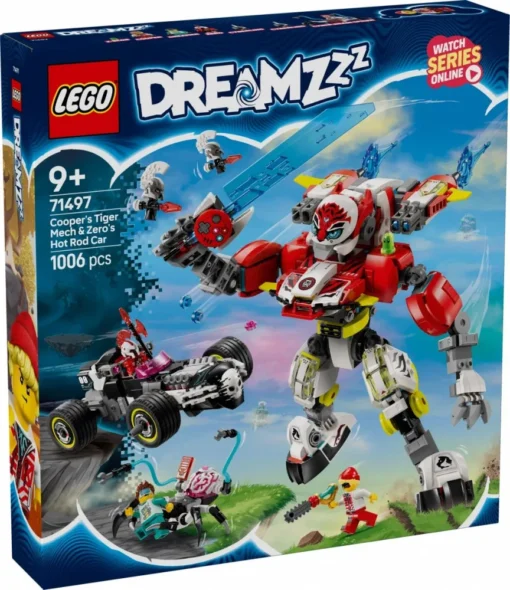 LEGO Blocks DREAMZzz 71497 Coopers Tiger Mech Zeeros Hot Rod Car