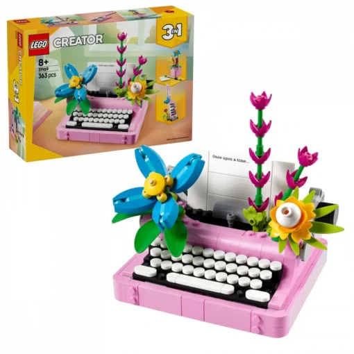 LEGO Blocks Creator 31169 Typewriter with Flowers - Image 4