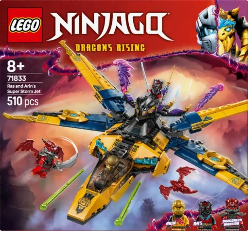 LEGO Bricks Ninjago 71833 Ras and Arins Super Storm Jet - Image 3