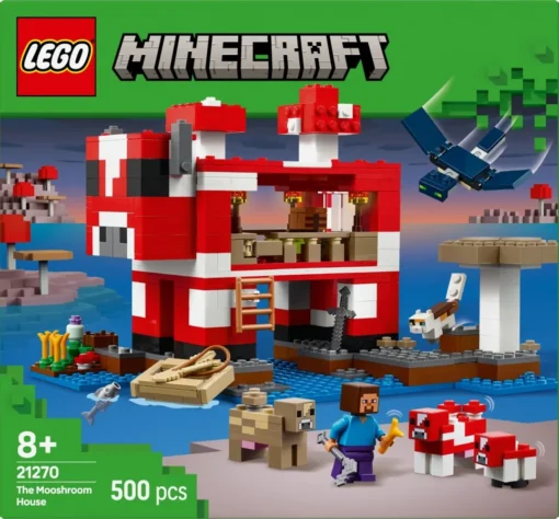 LEGO Bricks Minecraft 21270 The Mooshroom House - Image 3