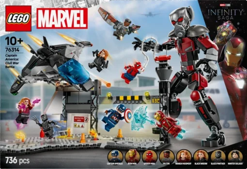 LEGO Blocks Super Heroes 76314 Captain America: Civil War Action Battle - Image 3