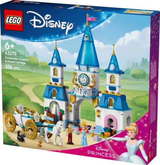 LEGO Disney 43275 Cinderellas Castle & Horse Carriage - Image 2