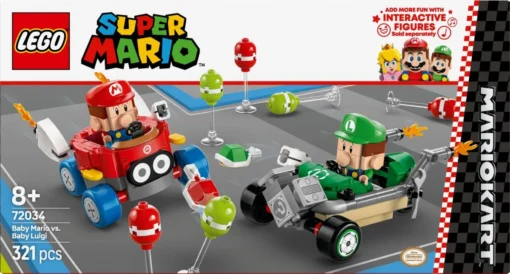 LEGO Bricks Super Mario 72034 Mario Kart - Baby Mario vs. Baby Luigi - Image 3