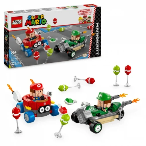 LEGO Bricks Super Mario 72034 Mario Kart - Baby Mario vs. Baby Luigi - Image 4