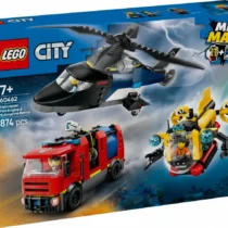 LEGO Helicopter Fire Truck & Submarine Remix