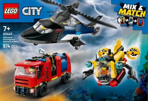 LEGO Helicopter, Fire Truck & Submarine Remix - Image 4