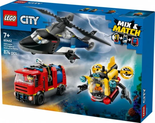 LEGO Helicopter, Fire Truck & Submarine Remix - Image 5