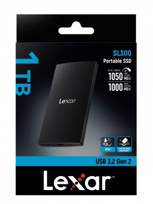 Lexar SSD SL300 1TB USB 3.2 Gen2 1050/1000MB/s - Image 3