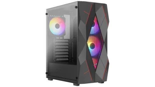 AeroCool Case AeroCool Volcan Black Mid Tower RGB - Image 4