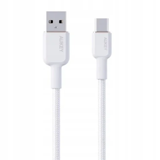 AUKEY AUKEY CB-NAC1 White Nyl on cable USB C - USB A - Image 4