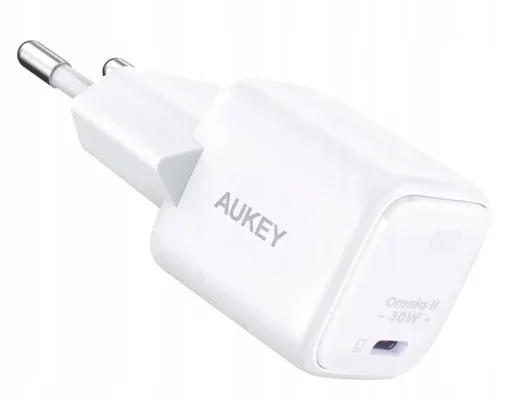 AUKEY Wall Charger PA-B1L White Omnia II Mini1xUSB-C PowerDelivery 30W 5A - Image 5