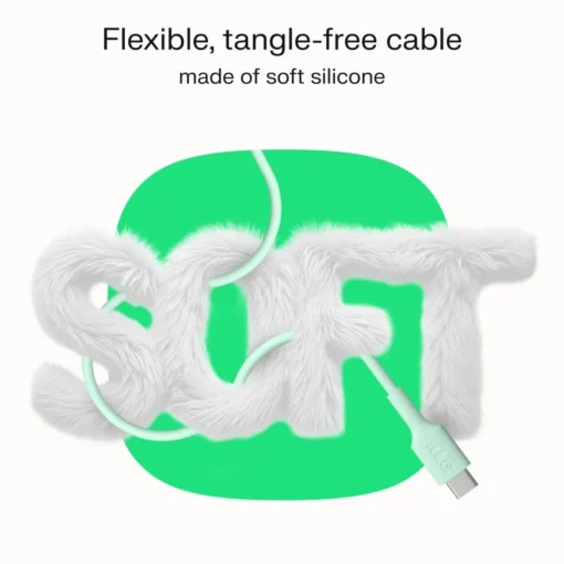 Green Cell Cable USB-C-USB-C PowerFlex 100W silicone 1.2m green - Image 2