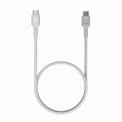 Green Cell Cable USB-C-USB-C PowerFlex 100W silicone 1.2m white - Image 3