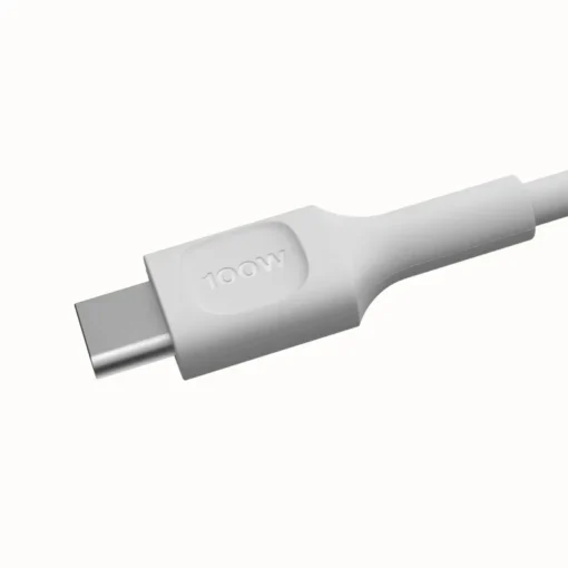 Green Cell Cable USB-C-USB-C PowerFlex 100W silicone 1.2m white - Image 5