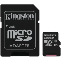 Карта памет Kingston 128GB micSDXC Canvas Select Plus 100R A1 C10 Card + ADP