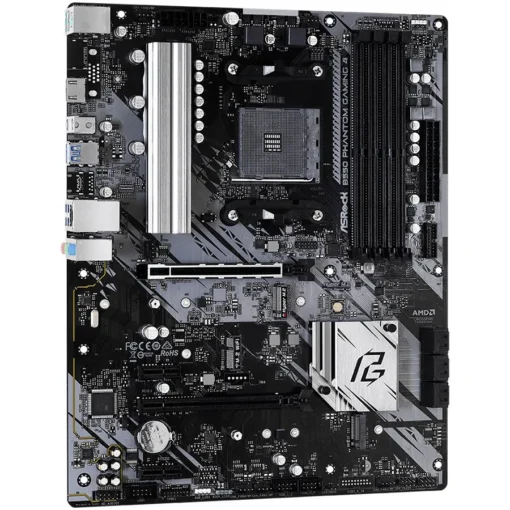 Дънна платка ASROCK Main Board Desktop B550 PHANTOM GAMING 4 (AM4, B550, 4xDDR4, 1xPCIe 4.0 x16, 1xPCI 3.0x16, 2xPCIe 3.0x1, 6xSATA, 1xM.2 PCIe Gen4x4, 1xM.2, 8xUSB3.2 Gen1, HDMI, GLAN, ATX, Retail) - Image 2