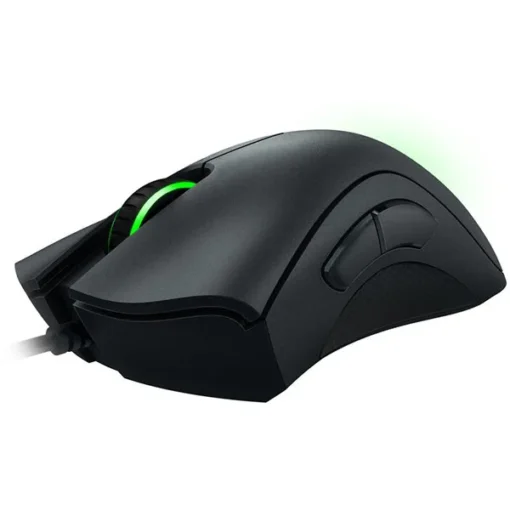 Геймърска мишка Razer DeathAdder Essential, Gaming Mouse, True 6 400 DPI optical sensor, Ergonomic Form Factor, Mechanical Mouse Switches with 10 million-click life cycle, 1000 Hz Ultrapolling, Single-color green lighting - Image 2