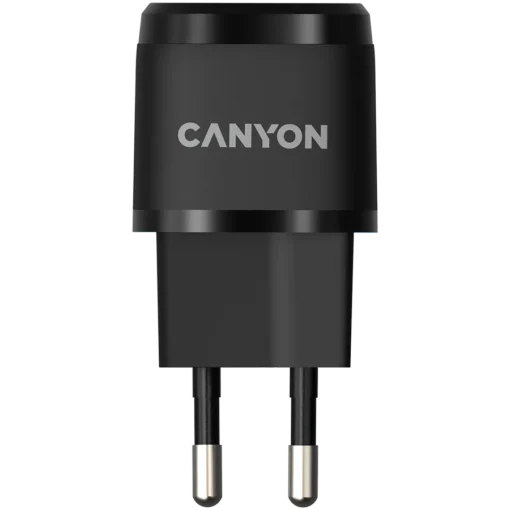 Зарядно за мобилен телефон CANYON charger H-20-05 PD 20W USB-C Black