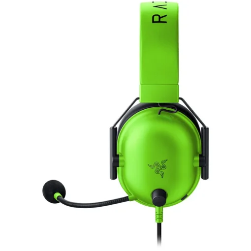 Геймърски слушалки Razer BlackShark V2 X - Green, 12 Hz – 28 KHz Frequency Response, 32 Ω (1 kHz) Impedance, Razer TriForce Driver, Breathable memory foam, Advanced passive noise cancellation, Analog 3.5 mm Connection, 100 Hz – 10 kHz Microphone Freq - Image 2