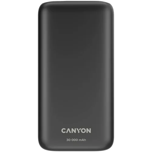 Външна батерия CANYON power bank PB-301 LED 30000 mAh PD 20W QC 3.0 Black