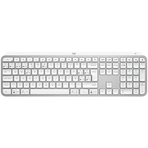 Клавиатура LOGITECH MX Keys S Bluetooth Illuminated Keyboard - PALE GREY - US INTL