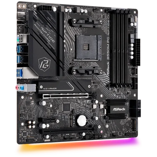 Дънна платка ASROCK MB B550 AM4 4 x DDR4 1 x M.2 4 x SATA3 1 x HDMI Port 1 x DisplayPort Micro ATX - Image 2