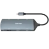 USB хъб CANYON hub DS-15 8in1 4k USB-C Dark Grey