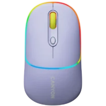 Безжична мишка CANYON mouse MW-22 2in1 BT/ Wireless Lavender