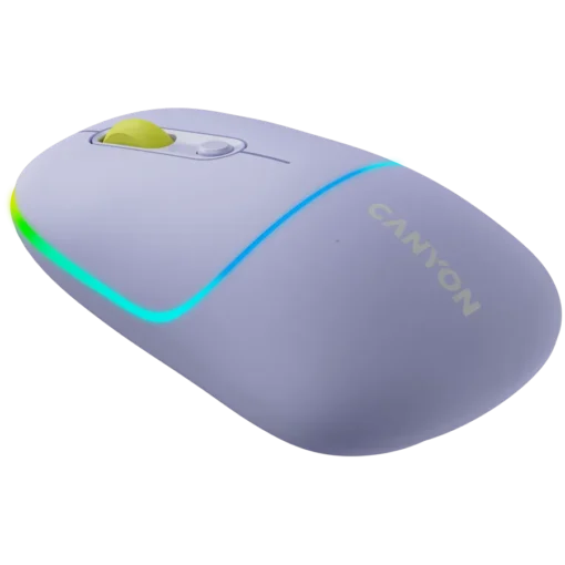 Безжична мишка CANYON mouse MW-22 2in1 BT/ Wireless Lavender - Image 2