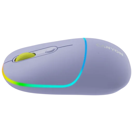 Безжична мишка CANYON mouse MW-22 2in1 BT/ Wireless Lavender - Image 4