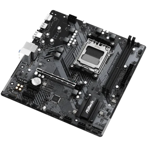 Дънна платка ASROCK MB Desktop A620M-HDV/M2, AM5, 2x DDR5, 1x PCIe 4.0 x16, 2x PCIe 3.0 x1, 1x Hyper M.2(PCIe Gen4x4), 2x SATA3 6.0 Gb/s, 1x HDMI, 1x DisplayPort, 1x Gbit LAN, 5x USB 3.2, 6x USB 2.0, 1x USB-C, Micro ATX - Image 3