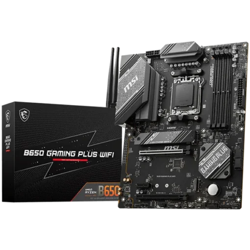 Дънна платка MSI Main Board Desktop B650 Gaming Plus WIFI AM5 4x DDR5 HDMI DP 2x PCI-E x16 1x PCI-E x13xM.2 4xSATA 6G 4x