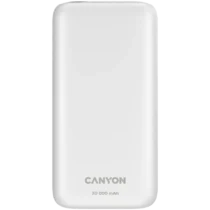 Външна батерия CANYON power bank PB-301 LED 30000 mAh PD 20W QC 3.0 White