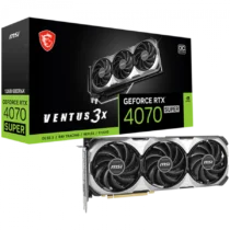 Видео карта MSI Video Card Nvidia RTX 4070 SUPER 12G VENTUS 3X OC 12GB GDDR6X 192bit 21Gbps Memory speed Boost: 2505MHz