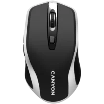 Безжична мишка CANYON mouse MW-19 EU Wireless Charge Black Silver