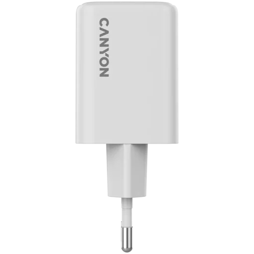 Зарядно за мобилен телефон CANYON charger CU45CC GaN 45W 2xPD EU White - Image 2