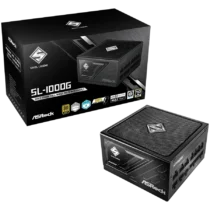 Захранване за компютър Asrock SL-1000G 1000W 80 Plus GOLD Fully Modular PSU Japanese Capacitors 2x EPS 12V CPU(4+4pin) 1