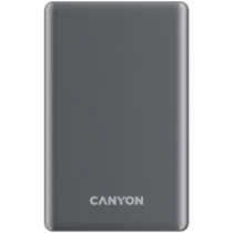 Външна батерия CANYON power bank OnPower 505 slim Magsafe 5000 mAh PD20W Dark Grey