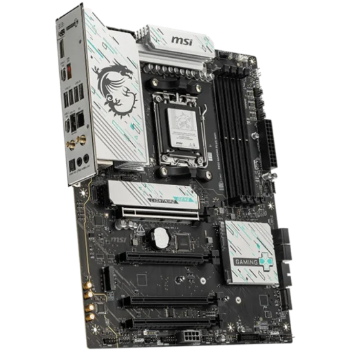 Дънна платка MSI B850 GAMING PLUS WIFI, ATX, Socket AM5, 4x DDR5 Dual Channel DDR5 up to 8200(OC)MHz, 4x PCIe 3.0 x16 slot, 3x M.2 slot, 4x USB 2.0, 1x USB 5Gbps, 1x USB 10Gbps, 2x USB 10Gbps Type-C, DP, 7.1 HD Audio, 5G LAN, WiFI 7, BT, 3Y - Image 2