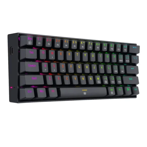 RGB механична геймърска клавиатура Redragon Dragonborn K630RGB-1-BK red